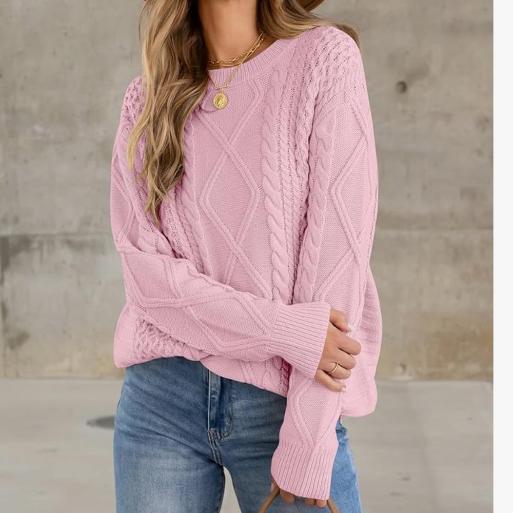 ANRABESS Sweater Oversized Crewneck